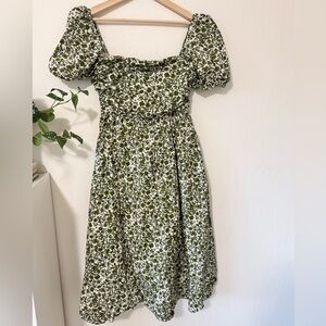 💚 o.p.t Puff Sleeve Floral Maxi Dress 💐